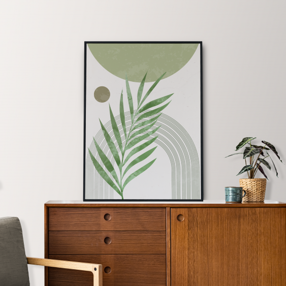 Poszter, Egyszerű kollekció - zöld, 30x40