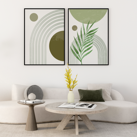 Poszter, Egyszerű kollekció - zöld, 30x40