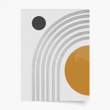 Poszter, Simple Collection - mustár, 50x70