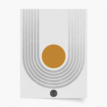 Poszter, Simple Collection - mustár, 50x70