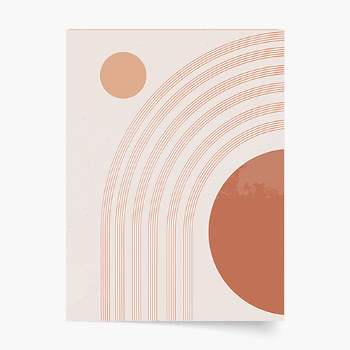 Poszter, Egyszerű kollekció - terrakotta, 50x70