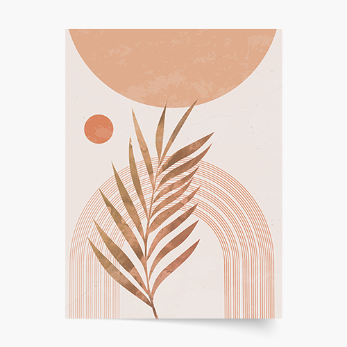 Poszter, Egyszerű kollekció - terrakotta, 50x70