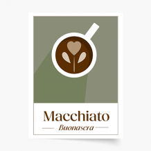 Poszter,  Kávé - Macchiato, 30x40