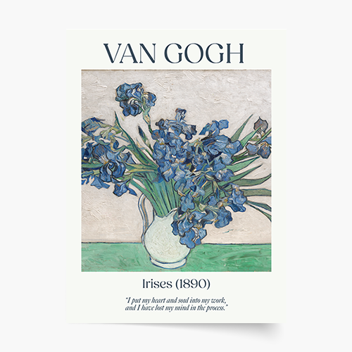 Poszter, Van Gogh - Íriszek, 21x30