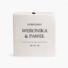 Borítékdoboz, Esküvői kollekció - Minimalista