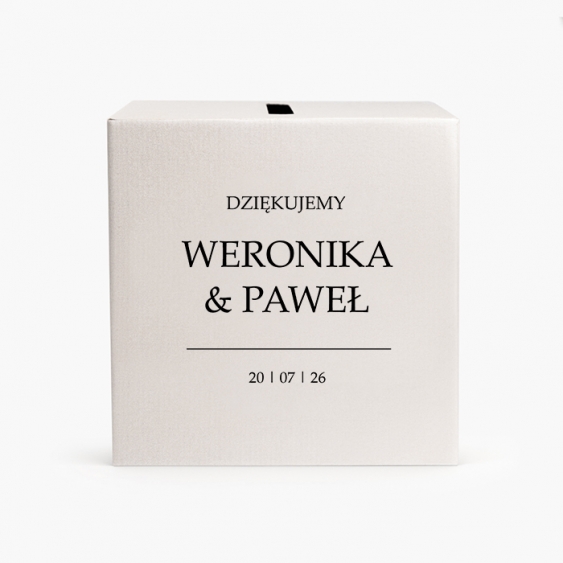 Borítékdoboz, Esküvői kollekció - Minimalista