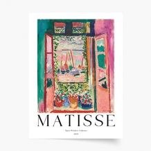 Poszter, Matisse - Nyitott ablak, 30x40