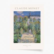 Poszter, Monet - Monet kertje Vétheuilben, 30x40