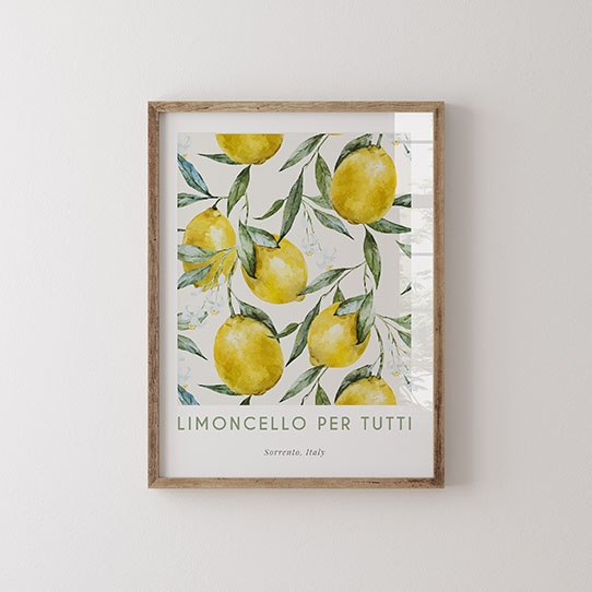 Poszter, Limoncello Olaszország, 30x40