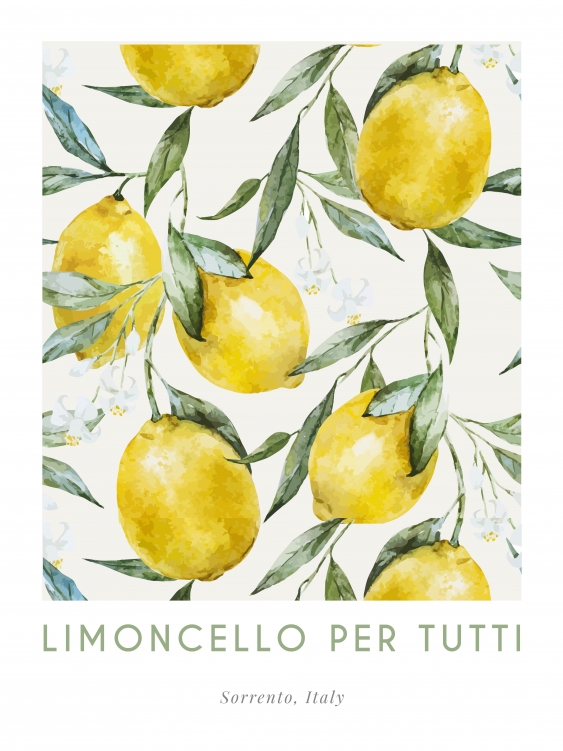 Poszter, Limoncello Olaszország, 30x40