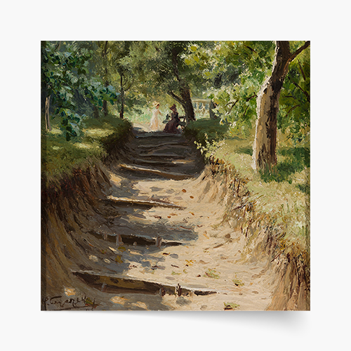 Poszter, Nyikolaj A. Szergej "A sikátor a kertben", 40x40
