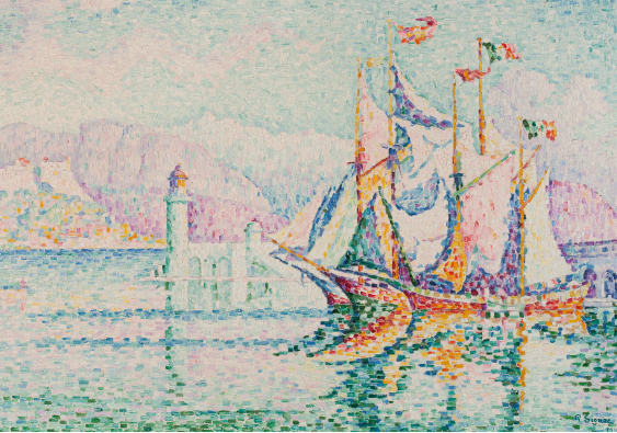 Poszter, P. Signac „Antibes – Reggel”, 30x21