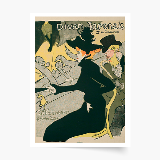 Poszter, H. Toulouse-Lautrec "Japanese Divan 75 rue des Martyrs Ed Fournier rendező", 50x70