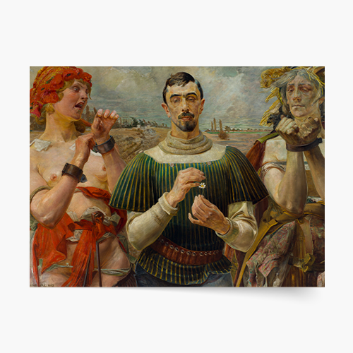 Poszter, J. Malczewski "Lengyel Hamlet – Aleksander Wielopolski portréja", 100x70