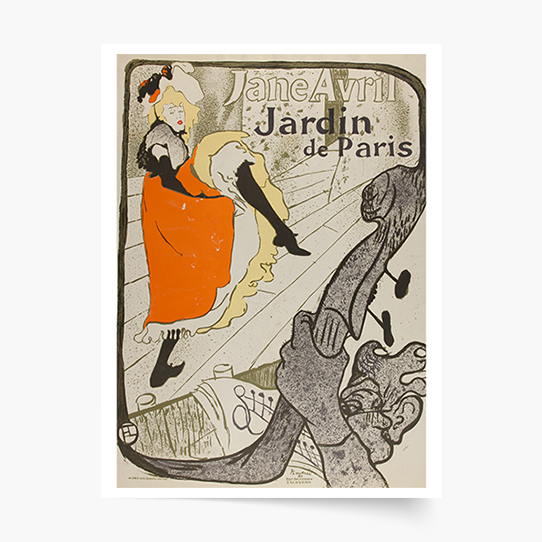 Poszter, H. Toulouse-Lautrec „Jane Avril, Párizs kertje”, 30x40
