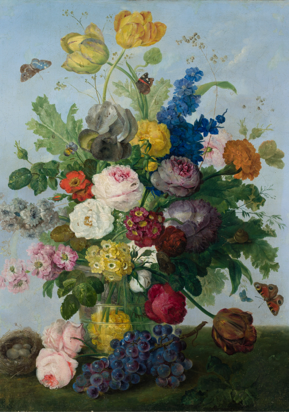 Poszter, S. Wegmayr „Virágcsokor és fészek”, 30x40