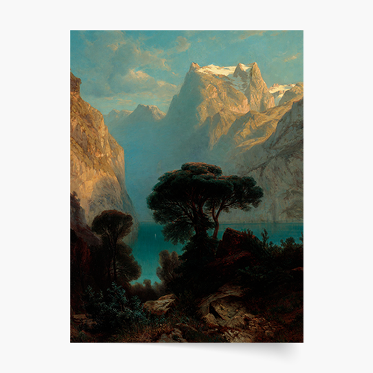 Poszter, A. Calame "Luzerni-tó", 21x30