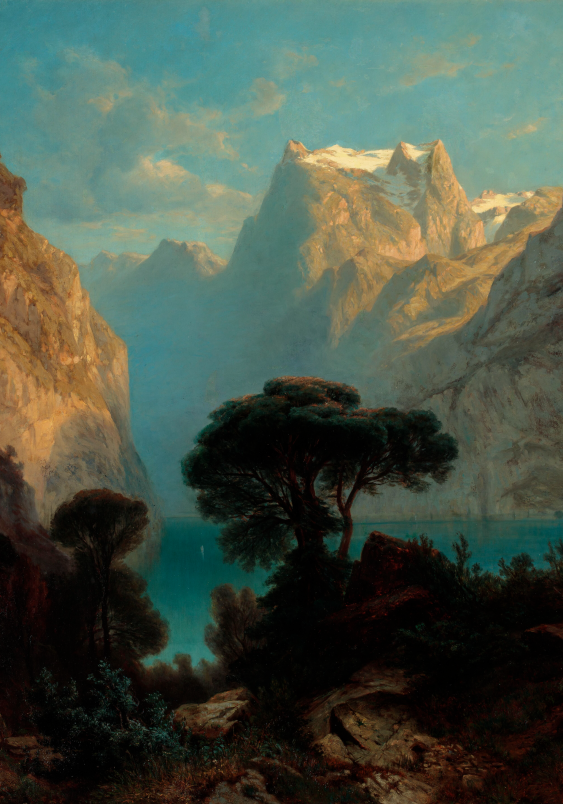 Poszter, A. Calame "Luzerni-tó", 30x40