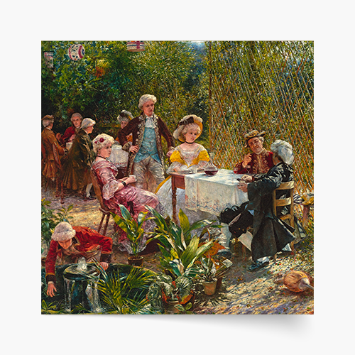 Poszter, A. Gierymski „A pavilonban”, 40x40