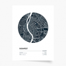 Poszter, Térképek: Budapest, 21x30