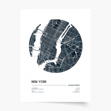 Poszter, Térképek: New York, 21x30