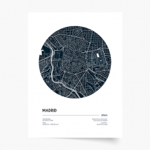 Poszter, Térképek: Madrid, 21x30
