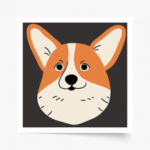 Poszter, Kutyák: Corgi, 30x30