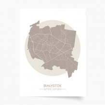 Poszter, Lengyel városok: Białystok, 21x30