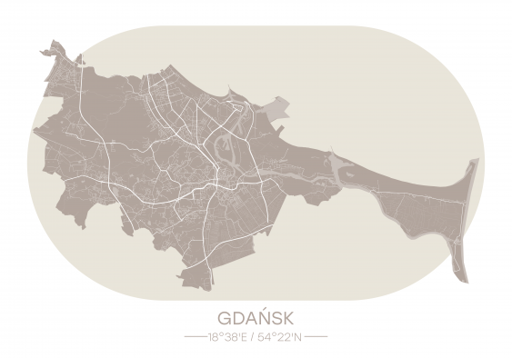 Poszter, Lengyel városok: Gdańsk, 30x21