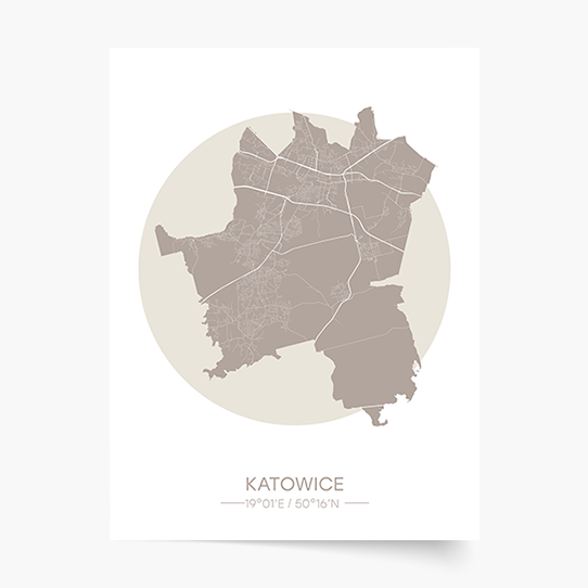 Poszter, Lengyel városok: Katowice, 21x30