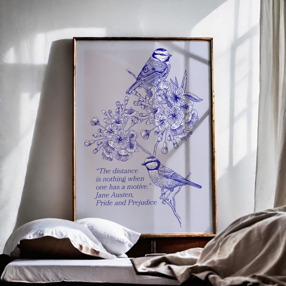 Poszter, Madarak: Két kismadár, 30x40