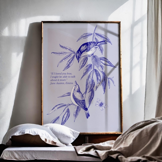 Poszter, Madarak: Gally, 30x40