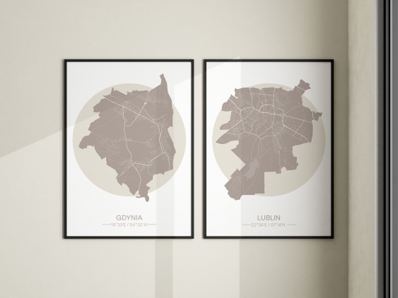 Poszter, Lengyel városok: Lublin, 30x40