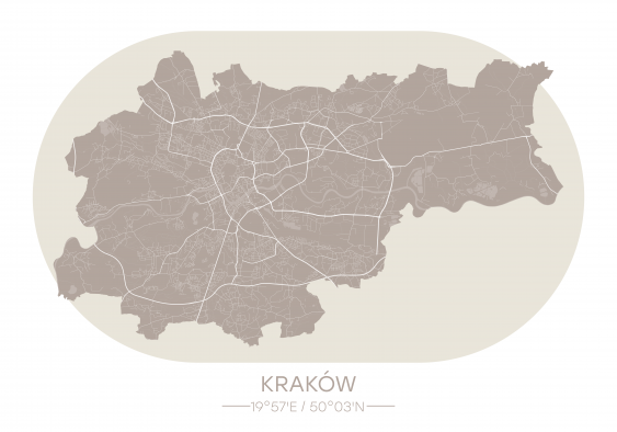 Poszter, Lengyel városok: Krakkó, 30x21