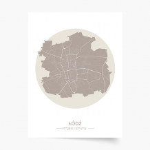 Poszter, Lengyel városok: Łódź, 21x30