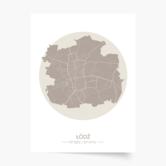 Poszter, Lengyel városok: Łódź, 21x30