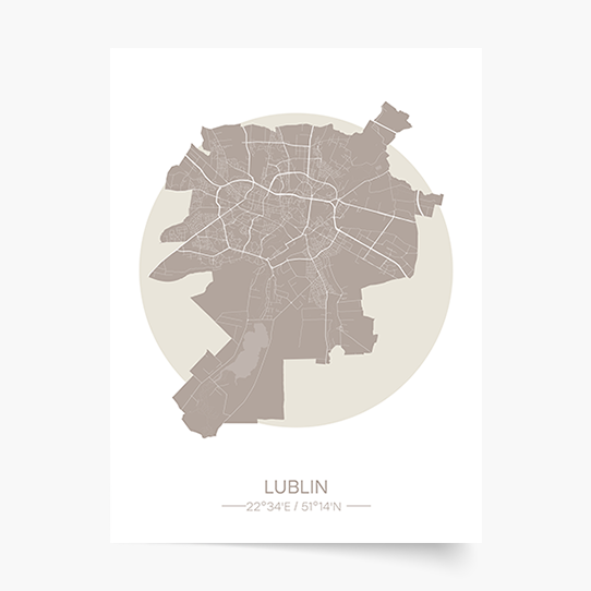 Poszter, Lengyel városok: Lublin, 21x30