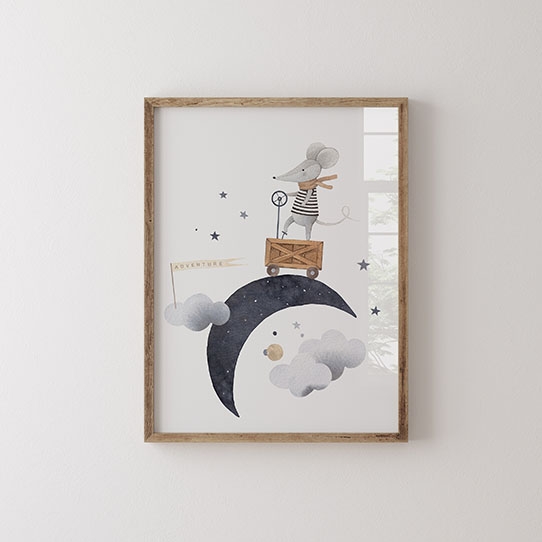 Poszter, Éjszaka: Egér, 30x40