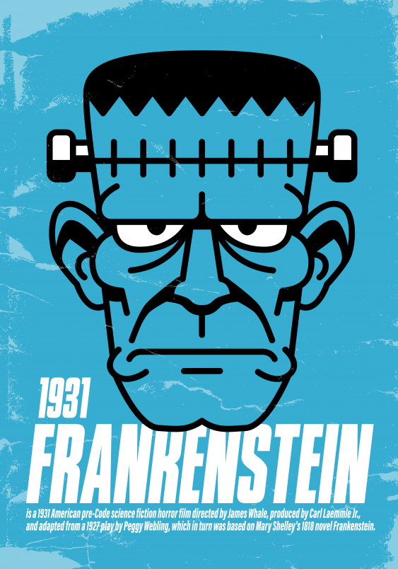 Poszter, Horror: Frankenstein, 30x40