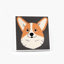 Kép, Kutyák: Corgi, 30x30 cm