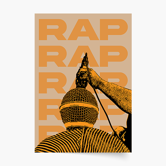 Poszter, Rapzene, 21x30