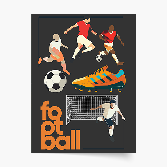 Poszter, Futball: Pálya, 30x40