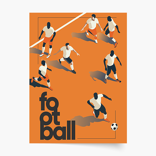 Poszter, Futball: Játékosok, 21x30