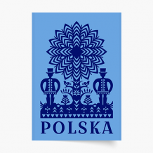 Poszter, Népzene: Kék kivágás, 30x40