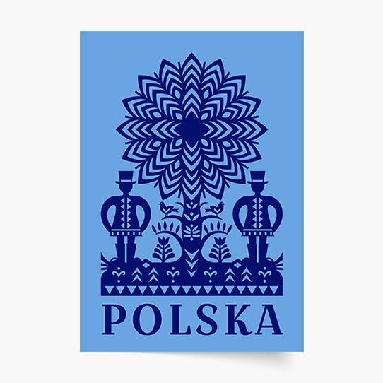 Poszter, Népzene: Kék kivágás, 30x40