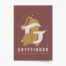 Poszter, Harry Potter Domy: Griffendél, 30x40