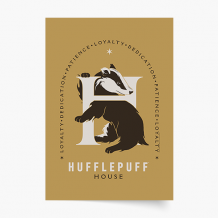 Poszter, Harry Potter Domy: Hugrabugos, 30x40