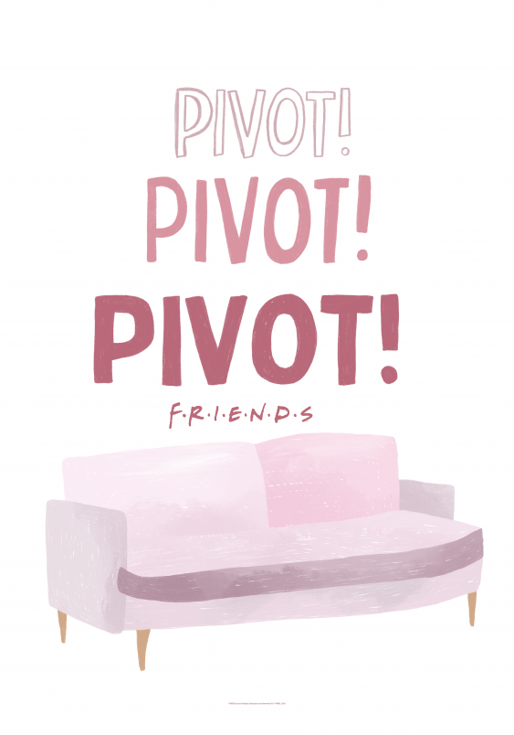 Poszter, Barátok: Pivot, 30x40