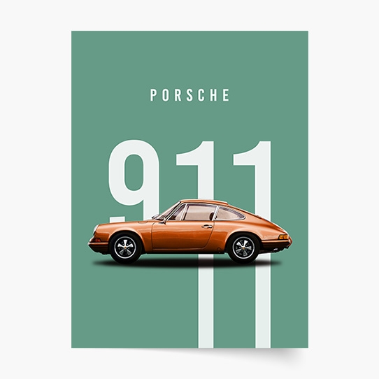 Poszter, Autók: Porsche 3, 21x30