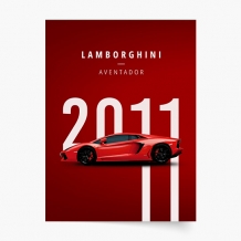 Poszter, Autók: Lamborghini 3, 21x30